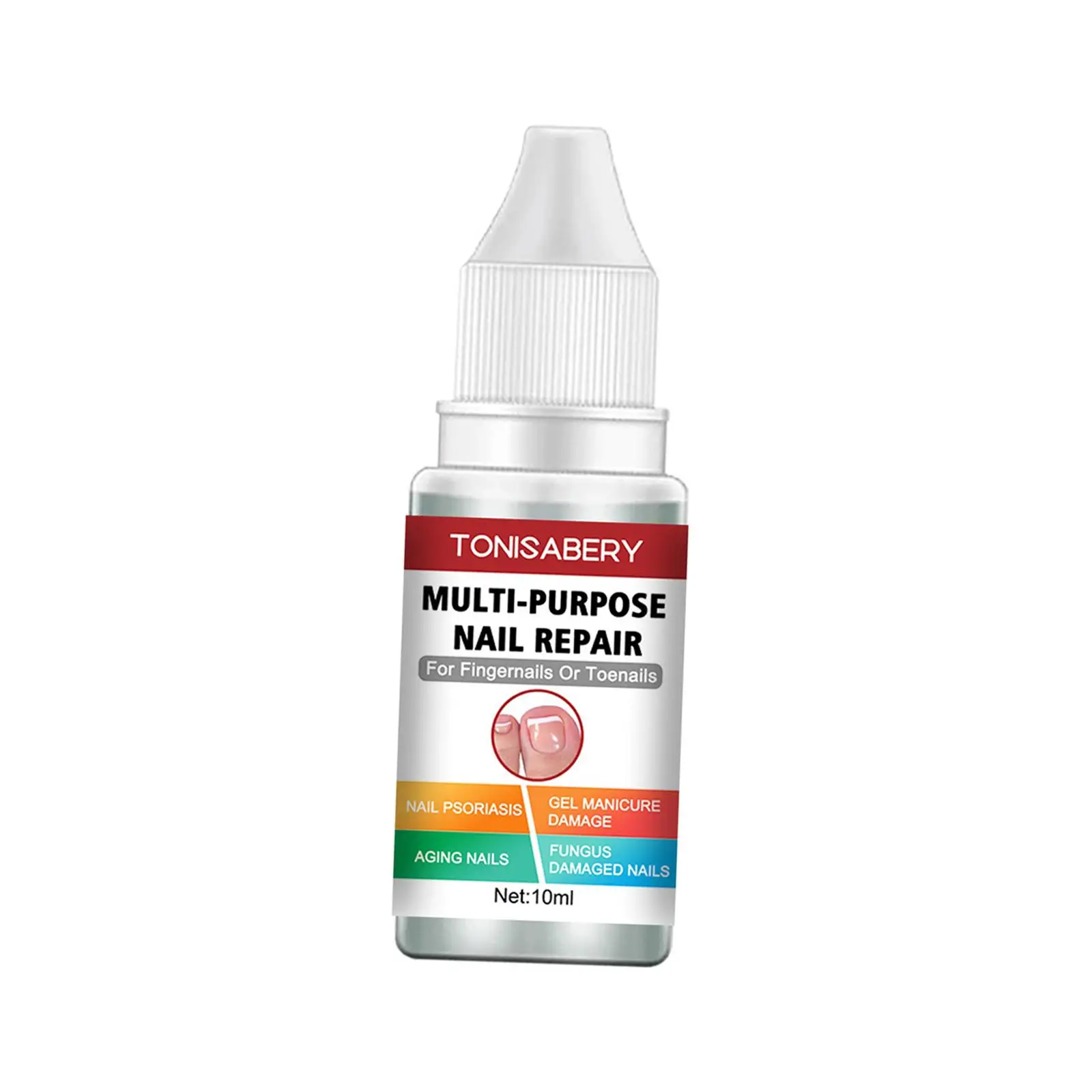 Nail Repair Solution Nail Treatment Fluid Drops for Discoloration Peeling