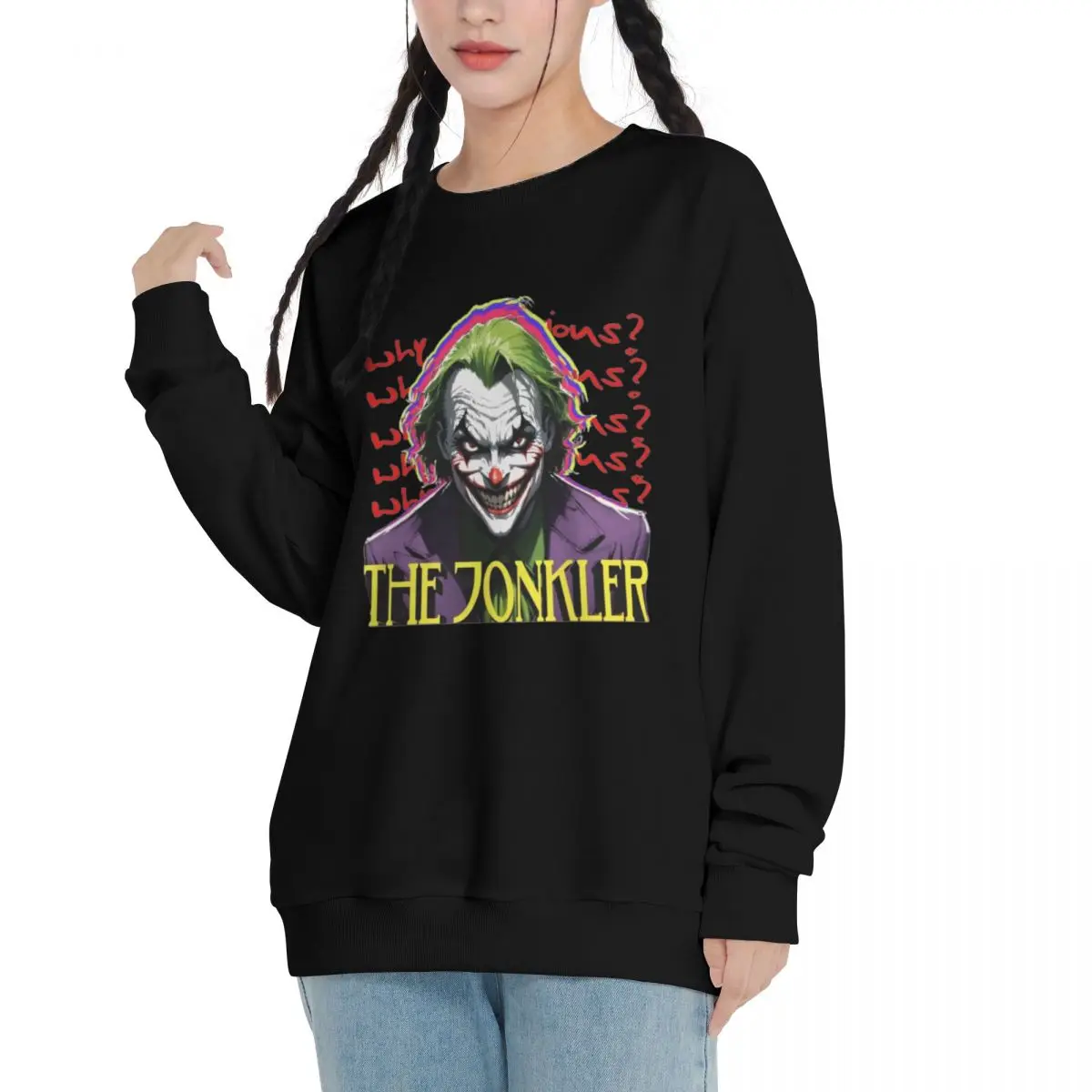 Art The Clown Terrifier 2024 New Spring and Autumn Cotton Blend Sweatshirt Casual Sport Design Round Neck Pullover