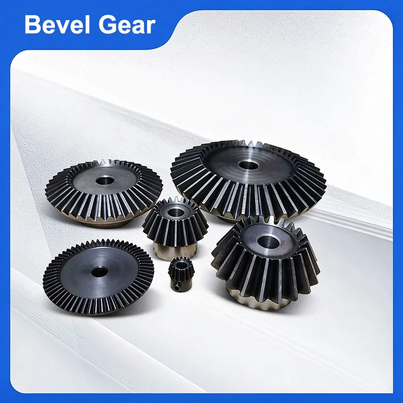 1PCS 90 Degree 1.5 Module Bevel Gear Speed Ratio 1:2 45# Steel 15 Teeth To 40 Teeth Meshing Angle Gear Bore 6mm-20mm