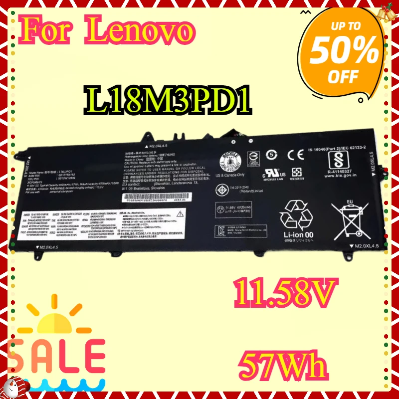 

Новый аккумулятор для ноутбука L18M3PD1 L18C3PD2 для Lenovo ThinkPad T14S T490S T495S L18C3PD1 L18L3PD1 L18M3PD2 02DL013 02DL014 SB10K97652