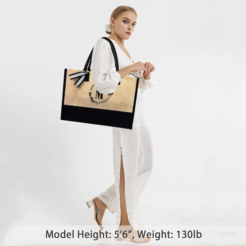 Large Capacity Canvas Handbag for Women, Shoulder Tote Bag, Casual Shopping Bag, Gift Bags