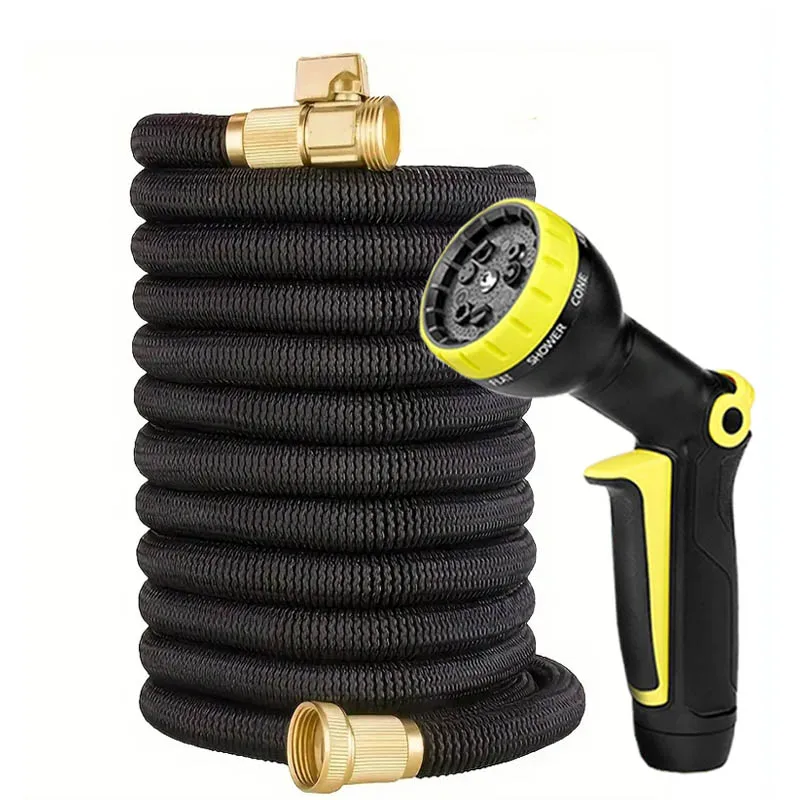 

Retractable garden hose with metal connector high-pressure for car cleaning magic hose suitable for garden farm irrigation