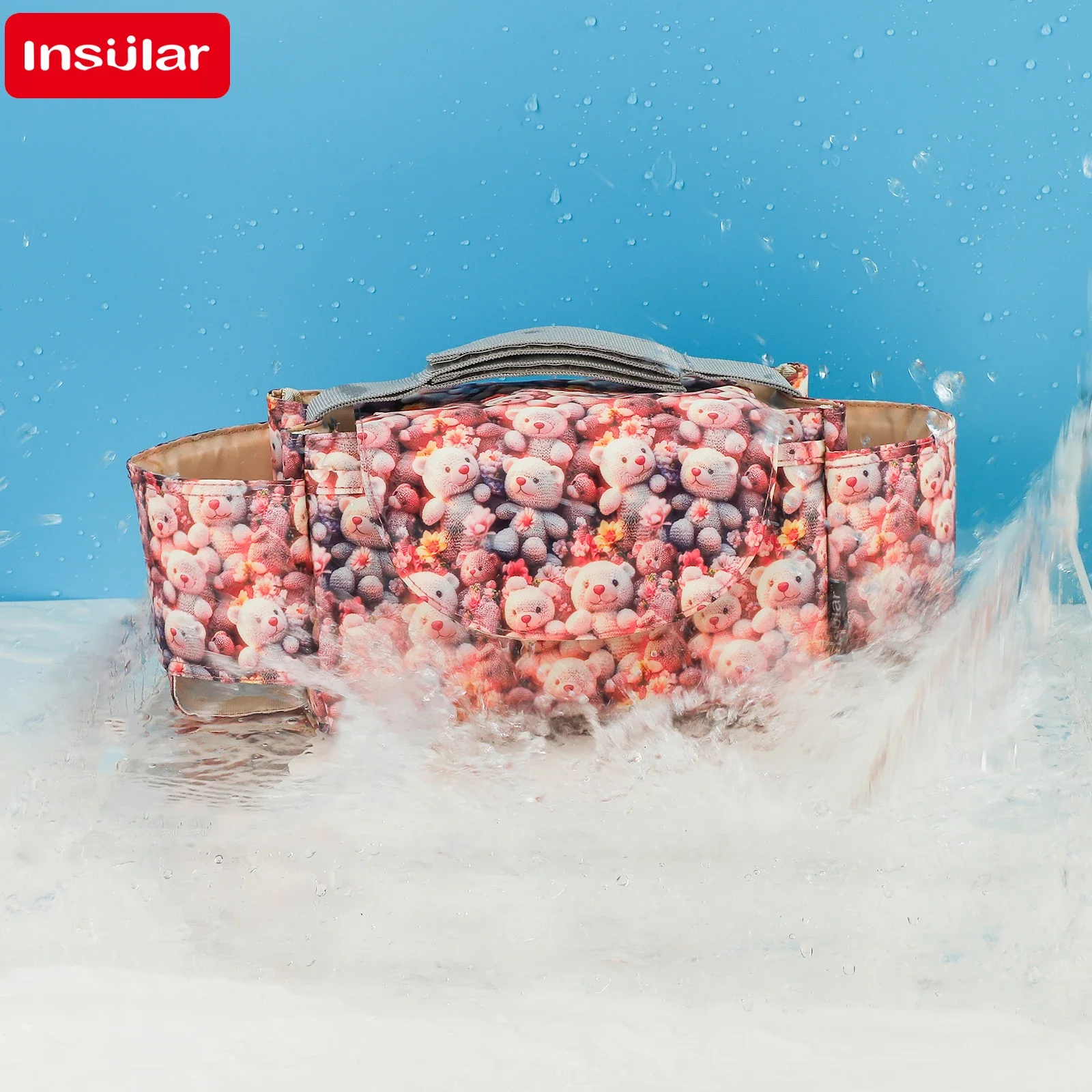 

Baby Diaper Bag Nappy Stroller Bags Stroller Organizer Mummy Travel Diaper Bags Hanging Carriage Pram Cartoon Cart Bottle Bag