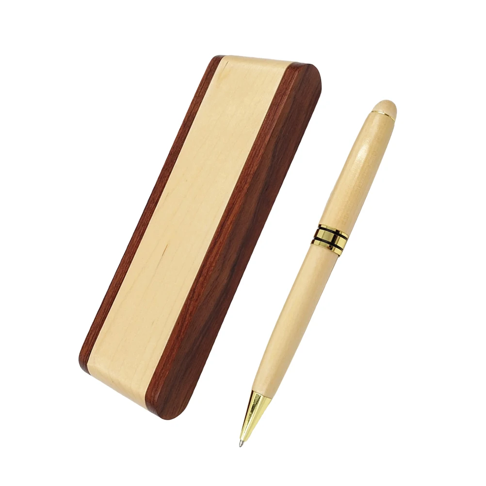 

Ballpoint Pen Set School Supplies Office Stationary Pens Wooden Ball-point Roller
