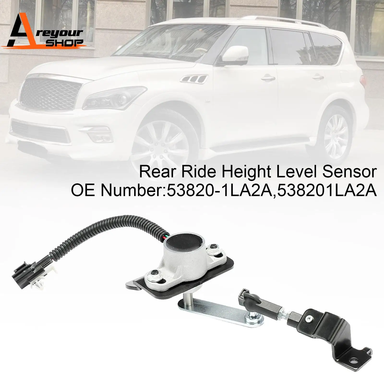 

Rear Ride Height Level Sensor for Nissan Armada 2017-2023 Infiniti QX80 2014-2024 QX56