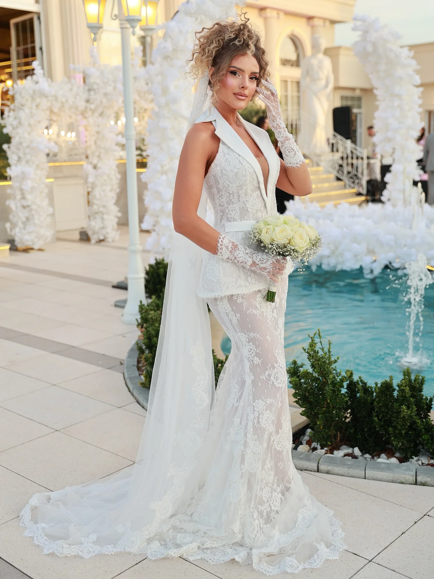 

Свадебное платье с корсетом Vestidos De Novia Desmontable Dos Piezas Vestido Noiva Sereia Lace Curvy Alta Costura Casamento Boda 2025