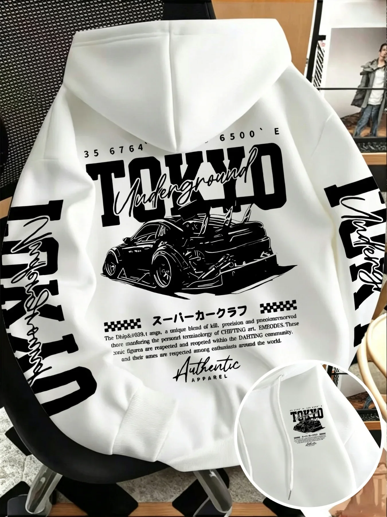2026 Herbst/Winter Neuer Stil - Japanischer Urban-Stil Modernes Trenddesign 3D Hochwertiger Kapuzenpullover für Rennsportliebhaber