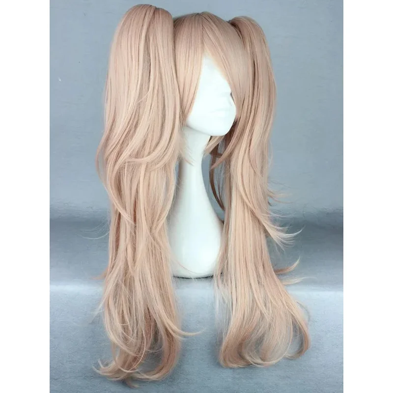 

25COS аниме Dangan Ronpa парики Enoshima Junko парик Danganronpa клип хвостики косплей парик + заколки для волос с медведями