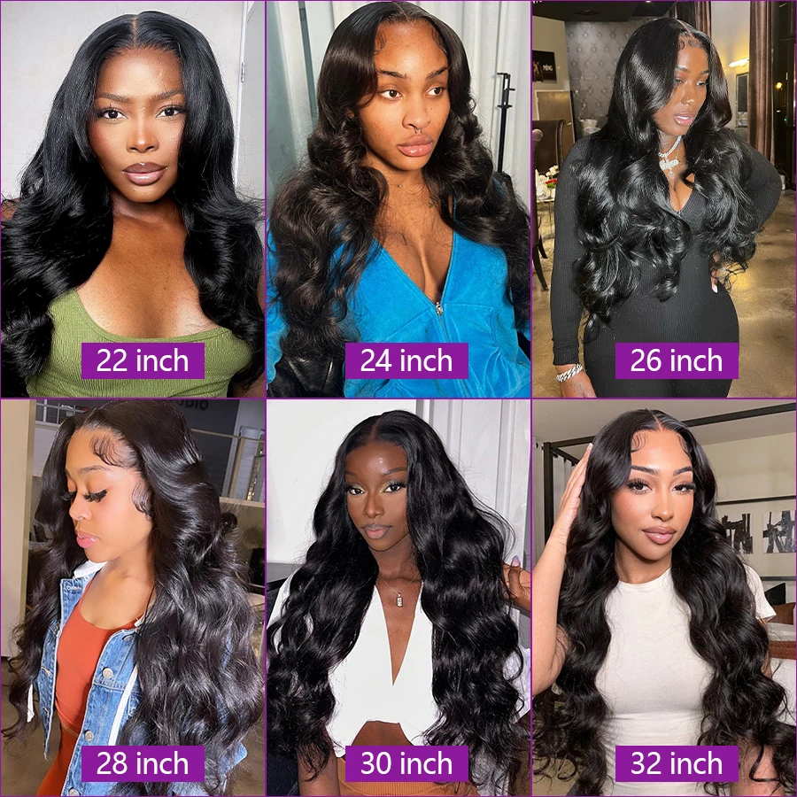 24 Inch 5 x 5 Lace Hair Bundles With Closuse Body Wave Frontal 3 Bundles Only Brazilian Middle Part Human Hair 100% Remy Hair