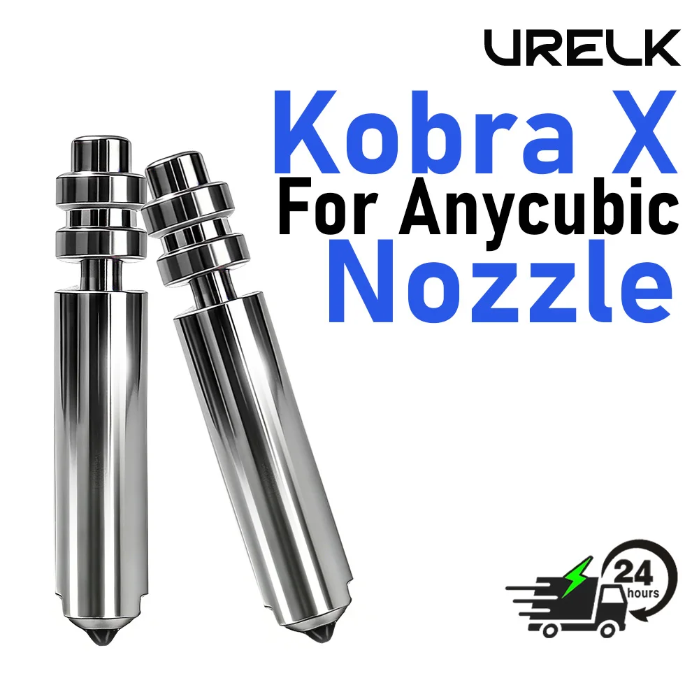 

For Anycubic Kobra X Replacement Nozzle High Precision Bimetal Nickel Plated Nozzles 300℃ Resistant for 3D Printer Parts