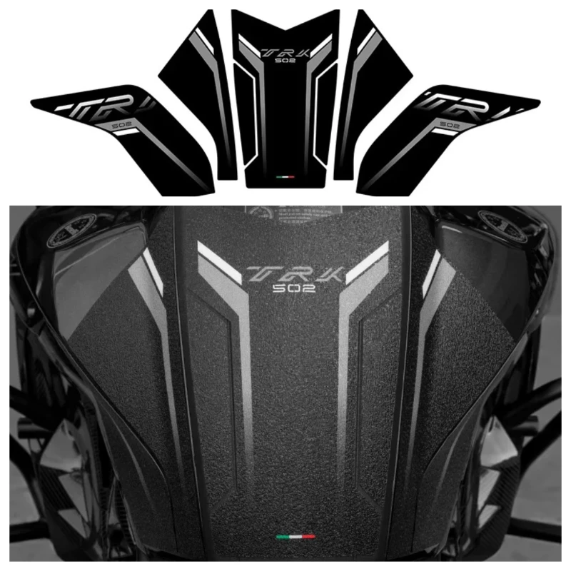 Motorcycle Accessories Fuel Tank Area Protection Sticker Kits Decoration 3M Adhesive Rear Refit Decals For Benelli TRK 502-502X