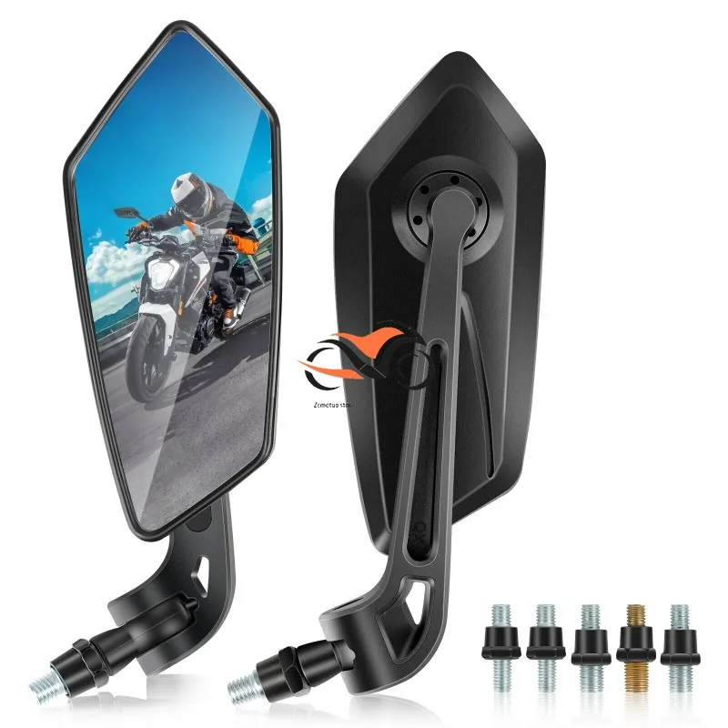 

Motorcycle Adjustable Handlebar Rearview Motor Bike Bar End Mirrors For Cafe Racer Scooter Motocross 8/10mm Cycling Accessories