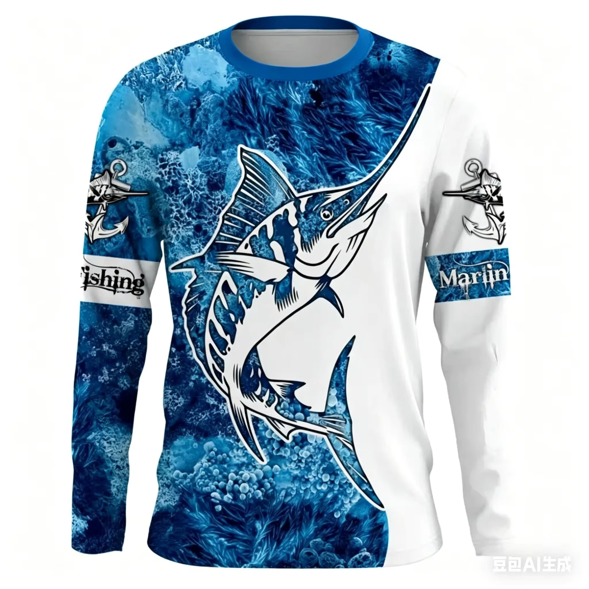 Bass-Angel-Grafik-Langarmtrikot, Familien-Partnerlook-Outfits, schnelltrocknend, atmungsaktiv, Outdoor-Angeln, Sonnenschutz, Sport-Oberteil – Detail 8