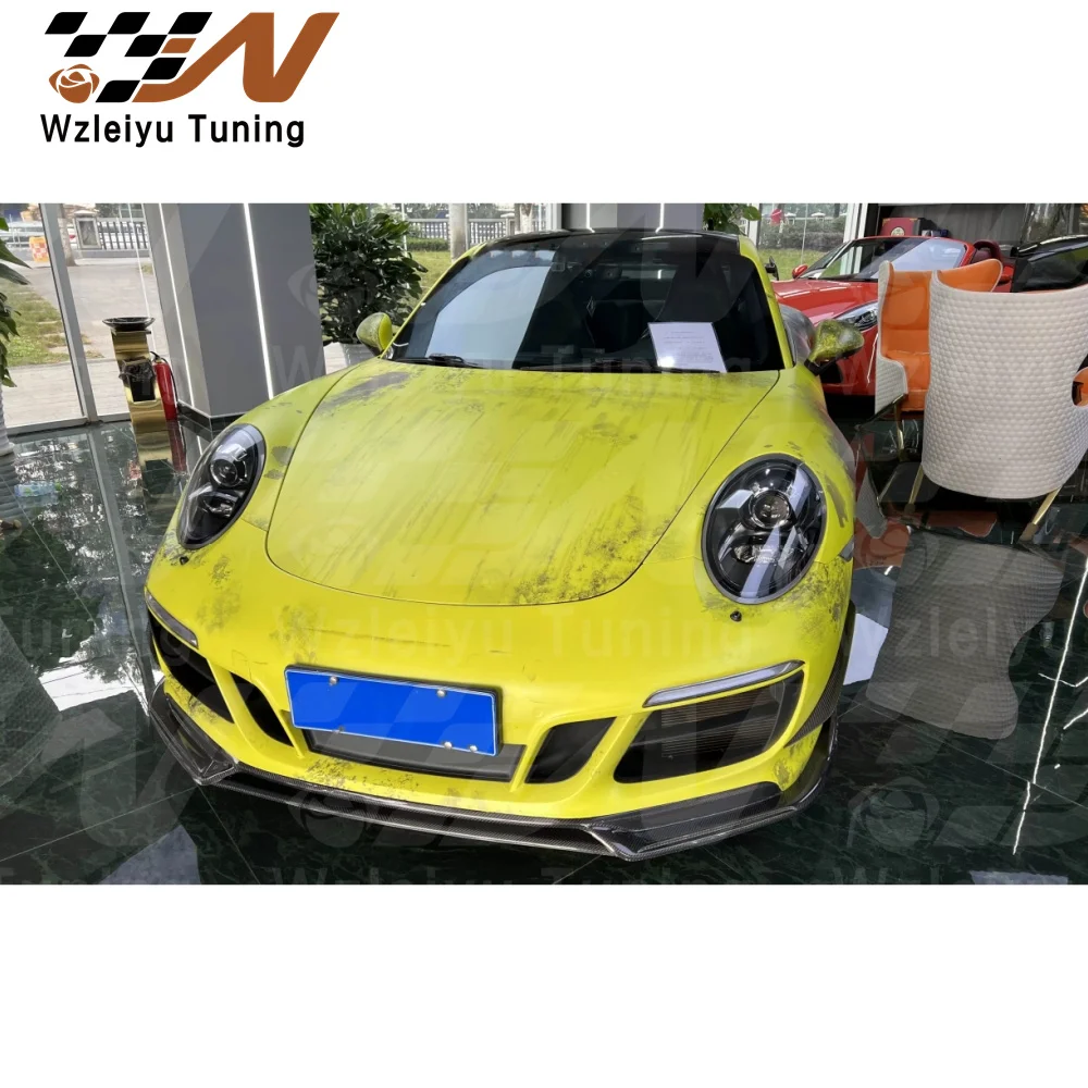 

A Style Carbon Fiber Body Kit Fit For Porsche 991.2 GTS Front Lip Front Bumper Vents Rear Diffuser High Quality Fitment