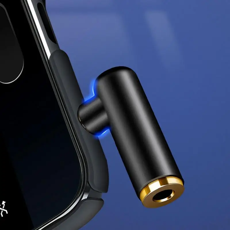 3.5mm jack Right Angle Audio Adapter Male to Female jack 90 Degree AUX Adapter 1/8 TRRS Stereo Headphone Connector