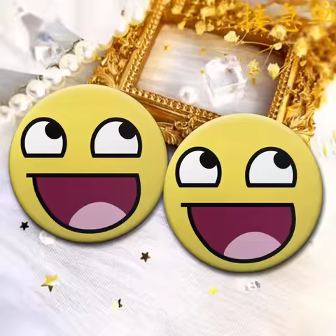 cute and funny yellow face