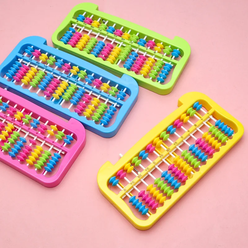 Portable 13 Column Abacus Arithmetic Soroban School Math Learning Tool For Primary School Students