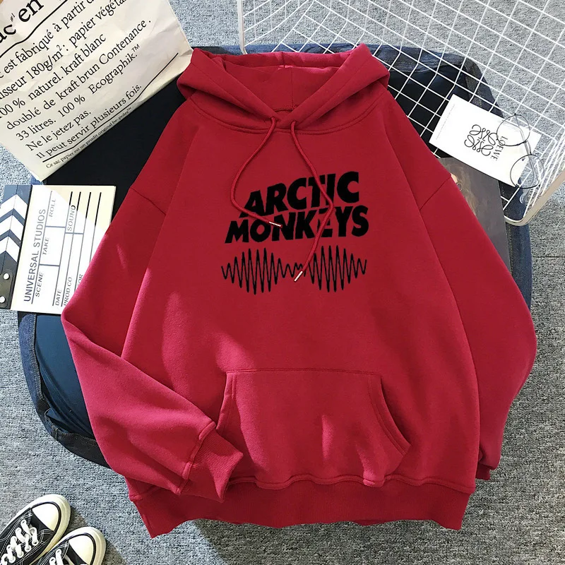 Hombre y mujer rock band arctic monkey sudadera con capucha moda hombre y mujer street print moda casual deportes sudadera con c