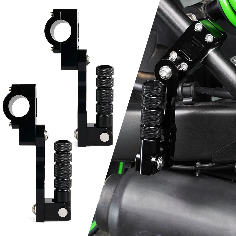 

For Harley Davidson Low Glide FXRS Low Rider Night Trai Springer Motorbike 32mm Adjustable Highway Foot Pegs Footrest Mount Kits