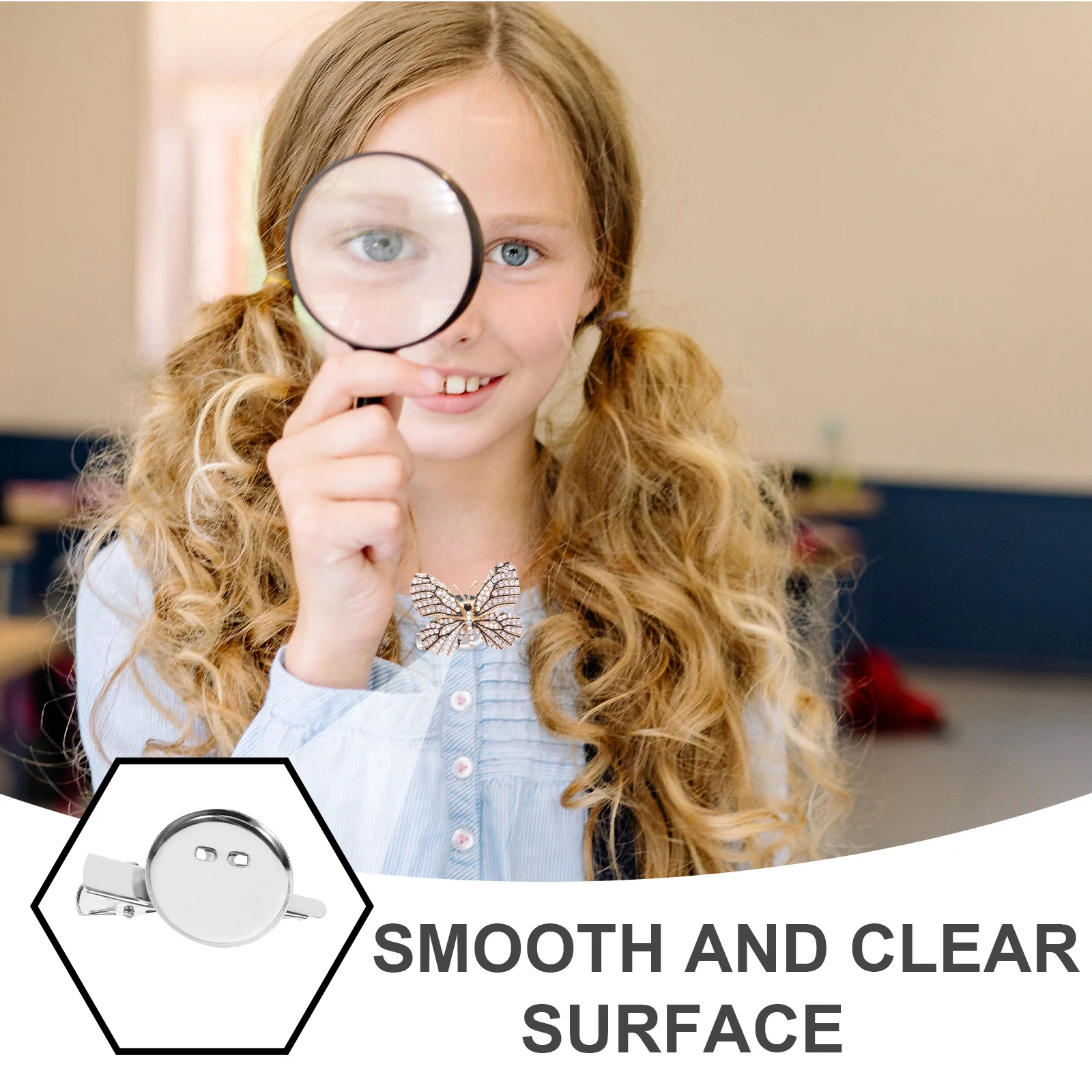 20 PCS Customizable Brooch Bezel Blanks CD Base Making Accessories Findings Cabochon