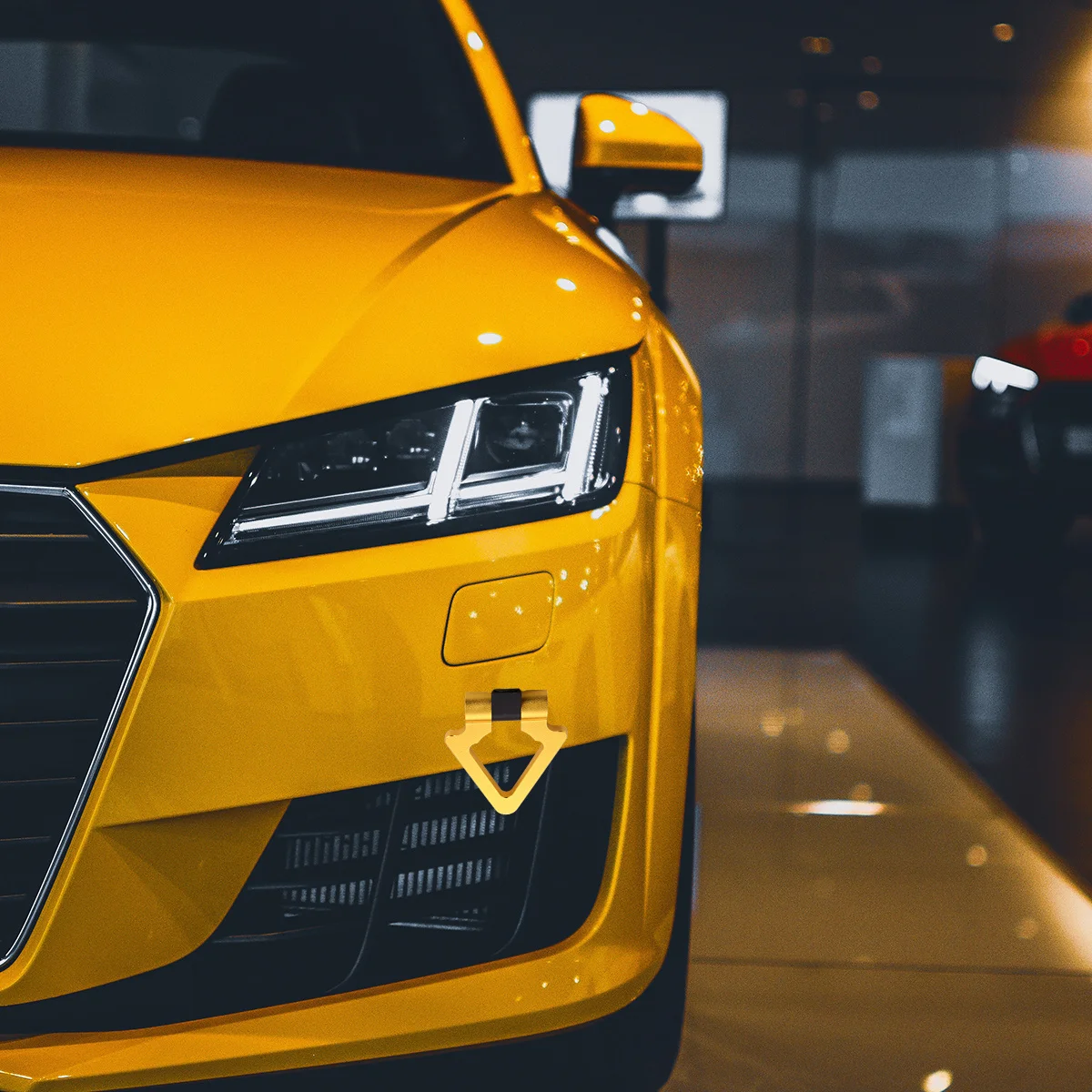 

Universal Aluminum Alloy Tow Hook Triangle Ring Car Front Rear Bumper Tow Bar Towing Accessory Racing Style Car Upgrade