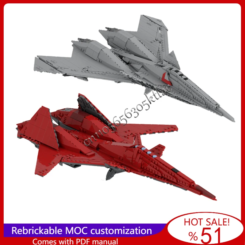 NEW MOC Combat ADF 01 FALKEN Modify Warplane Building Block Model Children Assembly Diy Educational Surprise Toy Birthday Gift