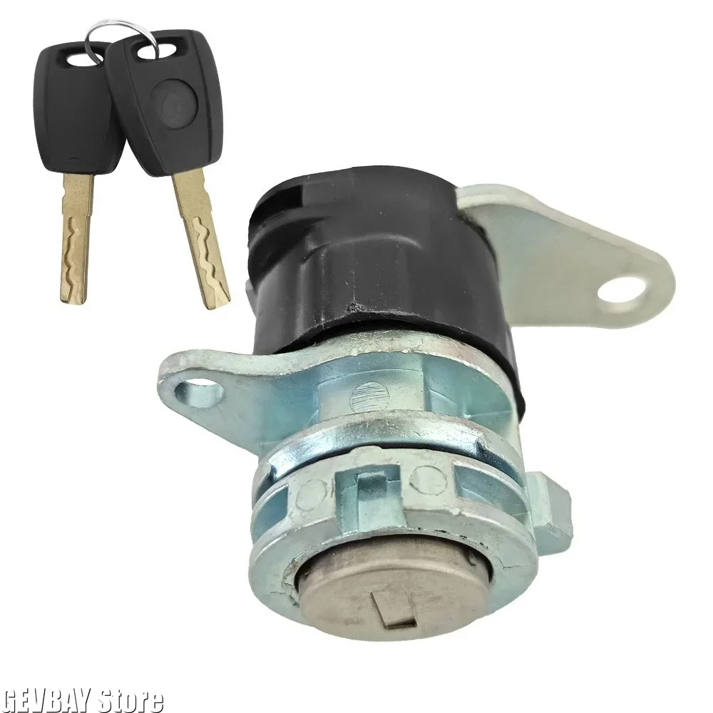 Left Right Door Lock Cylinder Replacement For Fiat Car Door Lock Barrel with 2 Keys Auto Spare Parts
