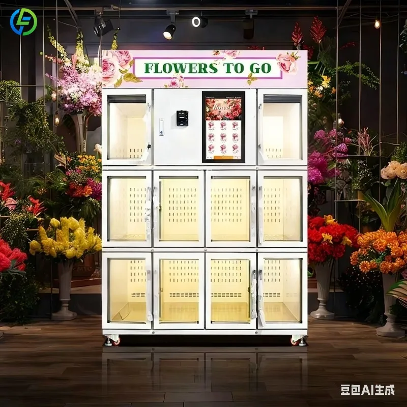 FL Vending Machine Supplier SDK Elegant Design Flower-Vending-Machine for Flowers With Cooler and Humidifier Customized