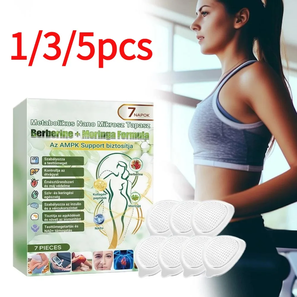 

1/3/5box 7pcs Shaping Nano Microneedle Patch Natural Moringa Formula Belly Button Pads Unisex Slimming Patches Thin Fat Stickers