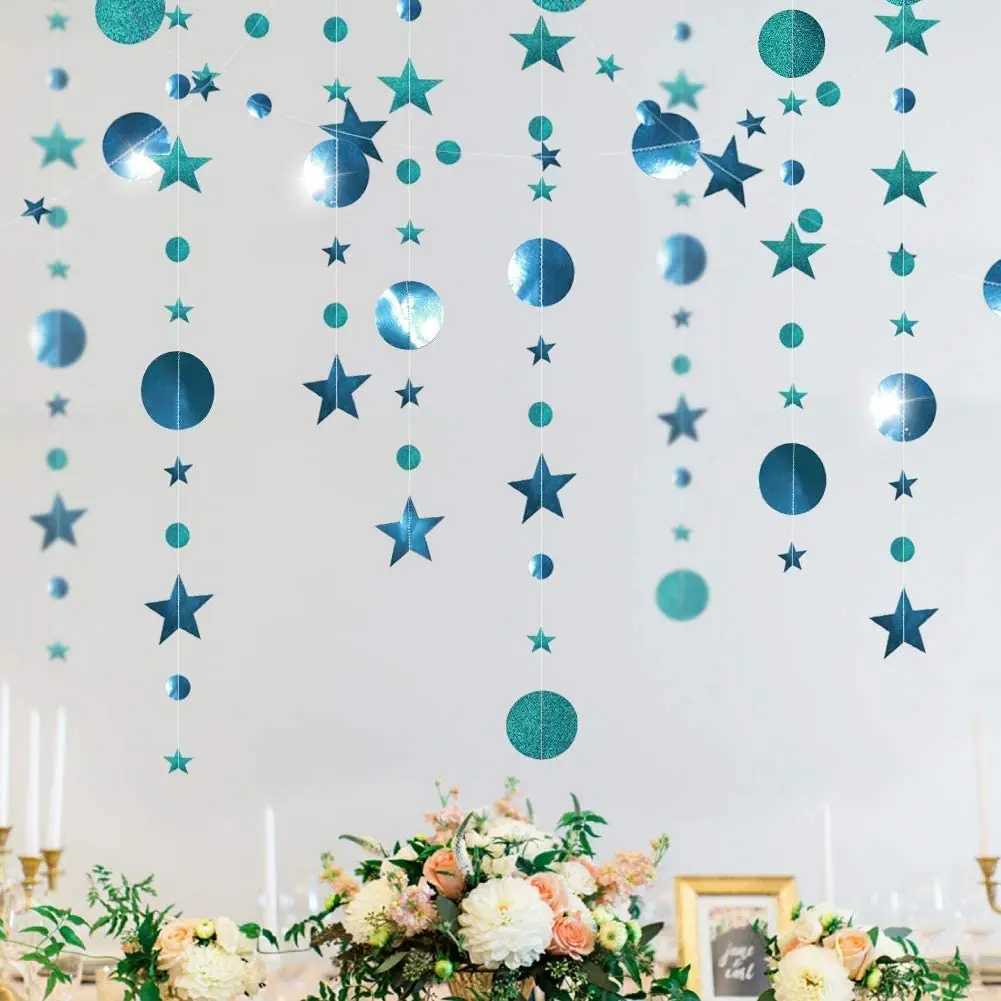 13ft Gold Twinkle Little Star Party Girlanden Glitzer Hängende Mond Sterne Dekorationen Kindergeburtstag Babyparty Ramadan EID Party – Detail 18