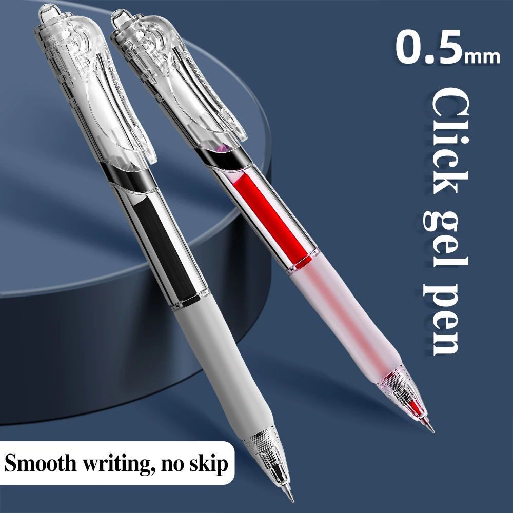 0.5mm Press Type Neutral Fountain Pen Smooth Continuous Ink Office Writing High Aesthetic Value Pen