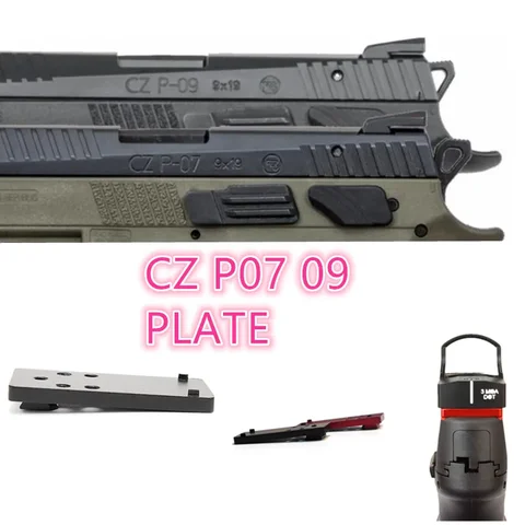 Metal Optic Red Dot Sight Mounting Plate For CZ P07 CZ P09 Vortex Docter ADE Burris Frenzy Or RR Sentry 507C Not Fit Kadet Cadat