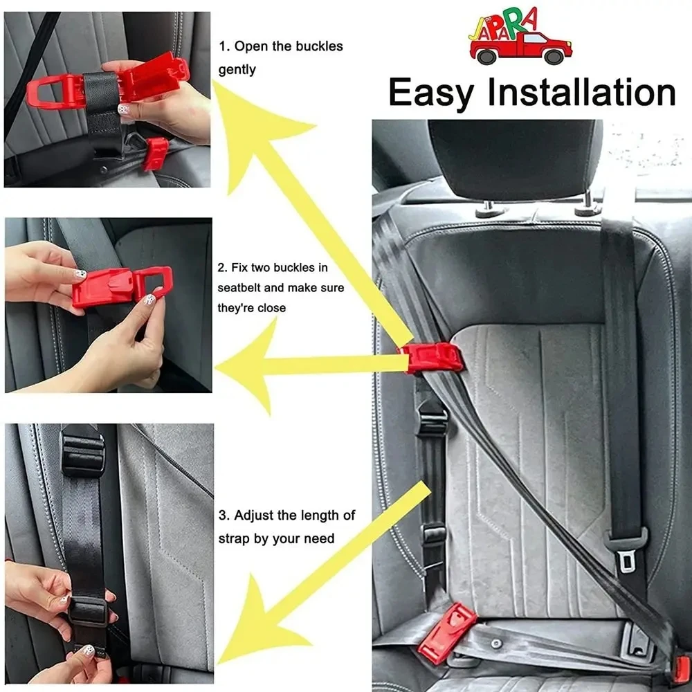 Regulator pasów bezpieczeństwa dla dzieci Regulator pasów bezpieczeństwa w samochodzie Klamra pasa bezpieczeństwa Komfortowy regulator paska