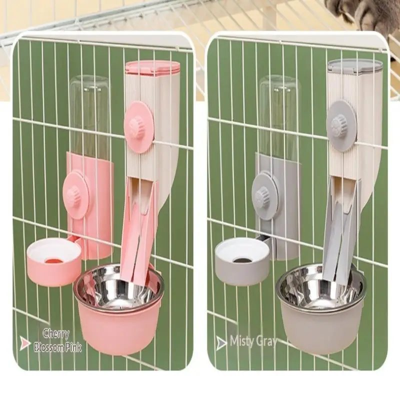 500ML Hängender Futter- und Wassernapf für Haustiere, Einfache Installation, Automatischer Futter- und Wassernapf für Tauben, Kaninchen und Kleintiere, Haustierprodukte – Detail 11