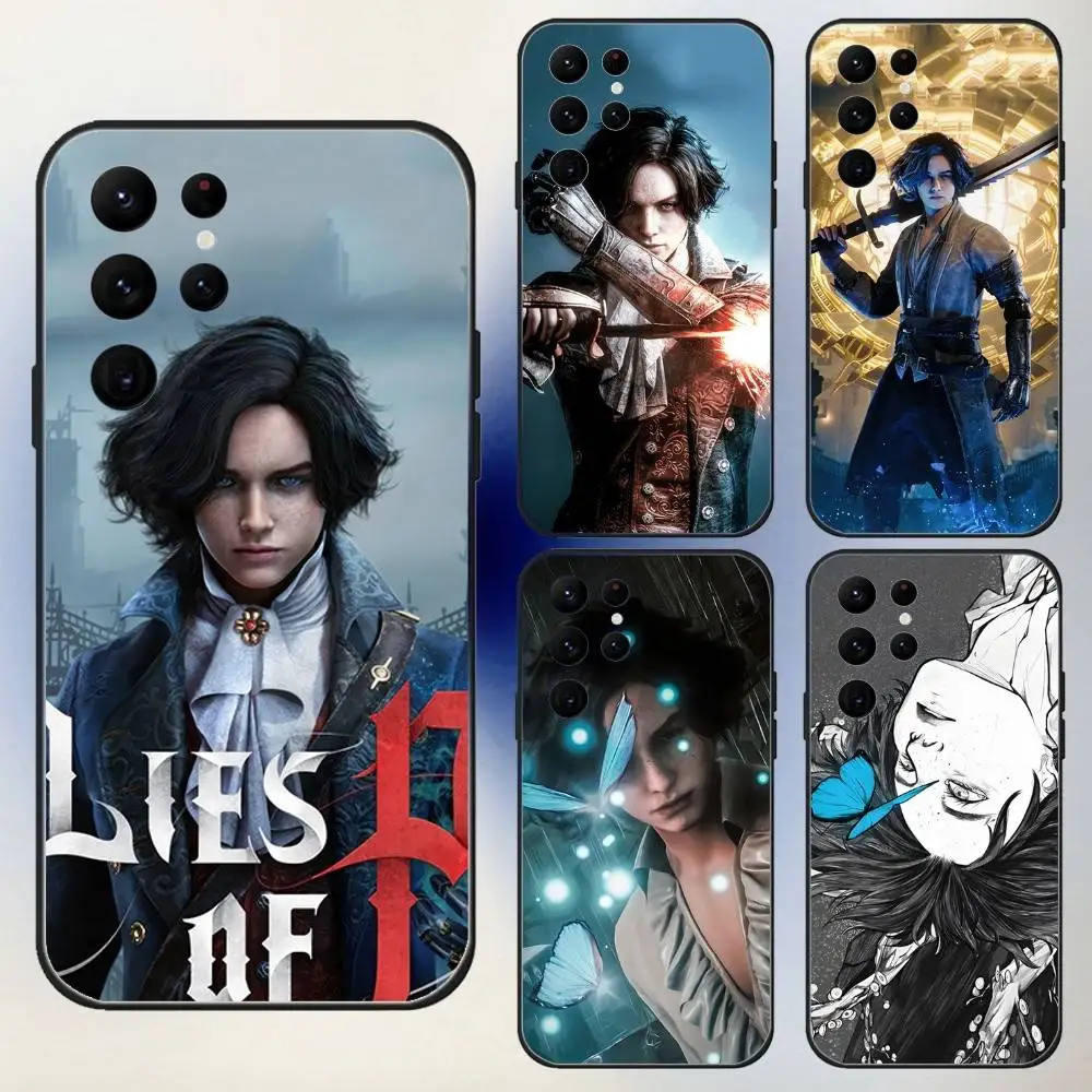 

Game L-Lies of P Phone Case For Samsung S25,24,23,30,21,10,9,Ultra,Plus,Lite,FE,5G Black Soft Case