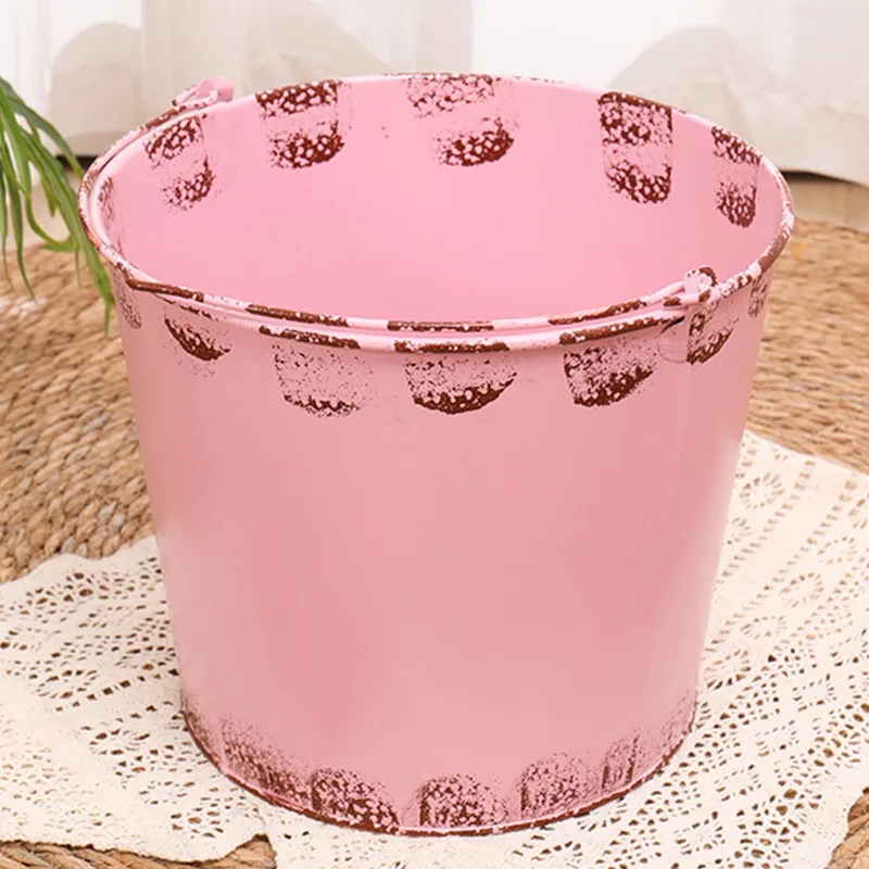 Spot baby photography props multi-color wrought iron container baby full moon 100 days photo commemorative background
