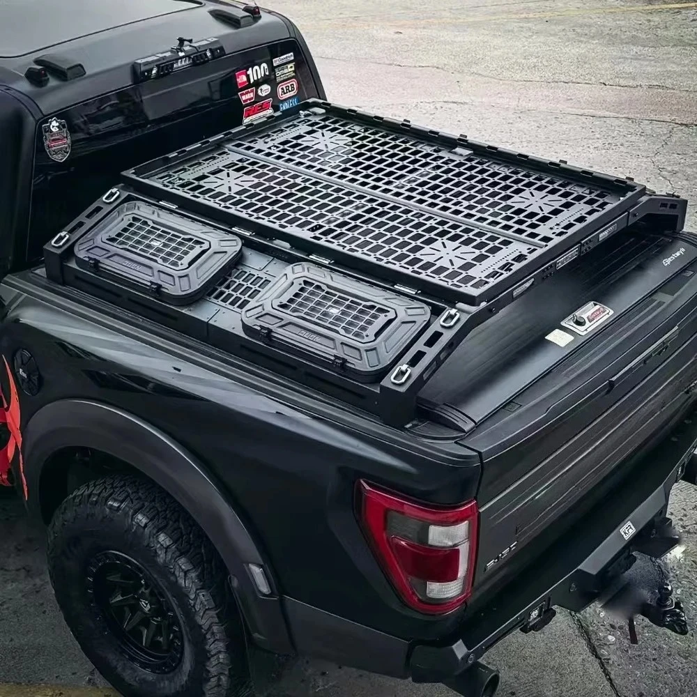 Custom 4x4 Aluminum Roll Bar Truck Bed Rack Cargo System Off-Road Pickup Accessories for Tacoma Colorado NP300