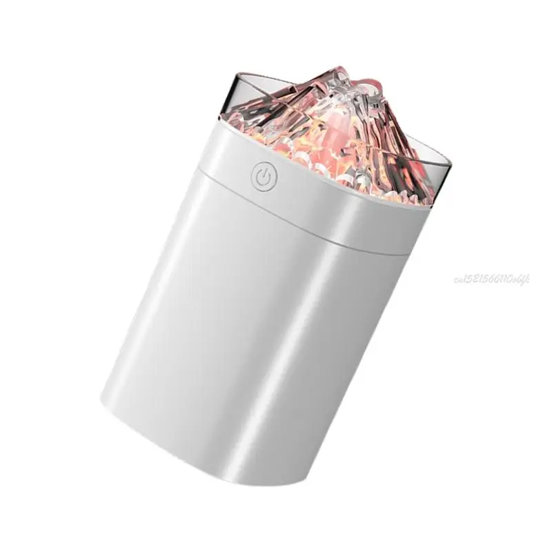 27rb umidificador ar chama colorida com atmosfera Night Light Flame Essential Oil