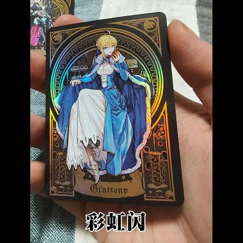 อะนิเมะเทพธิดา Story DIY ACG ของเล่นสําหรับชาย Ishtar Tamamo ไม่มี Joan of Arc เลเซอร์หักเหการ์ดสะสมของขวัญวันเกิด