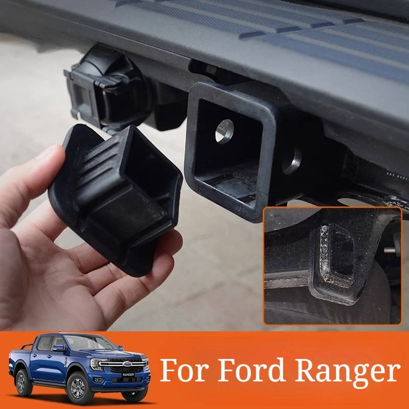 For Ford Ranger Original Trailer Bar Square Mouth Plug Cover on Both Sides of The Ranger Modified Trailer Hook Cover