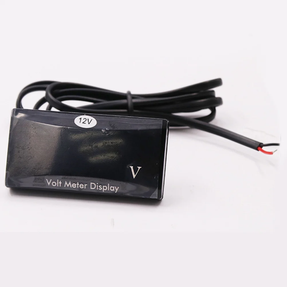 

Blue LED Display Voltmeter Dc 12V Portable Waterproof Voltage Gauge for Car Motorcycle Small Size Durable Easy Read Night
