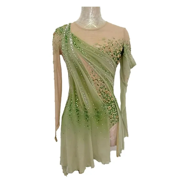 Figure Skating Performance Costumes Lyzwiarstwo Figurowe Children's Skating Costumes 피겨 스케이팅 의상 Ice Skating Suit