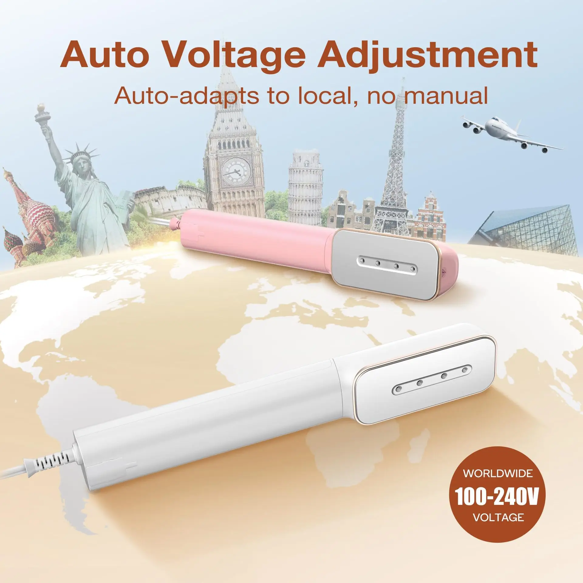 Travel electric irons support global voltage mini ironing tools
