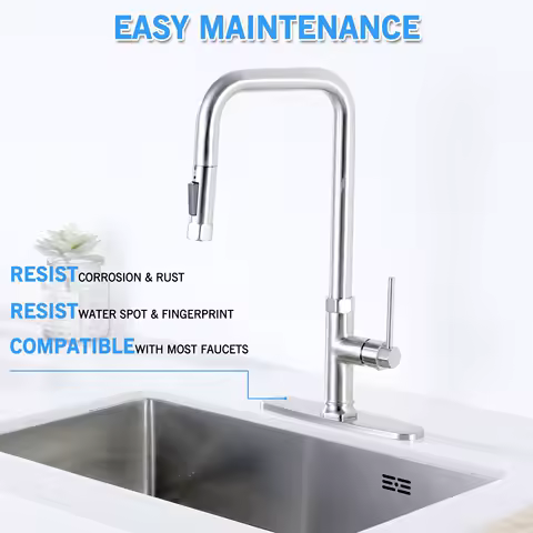 Kitchen Faucet Accessories Hole Cover Deck Plate Bathroom Sink Unused Mounting Escutcheon Square/Oval Faucet Plate Hole Cover