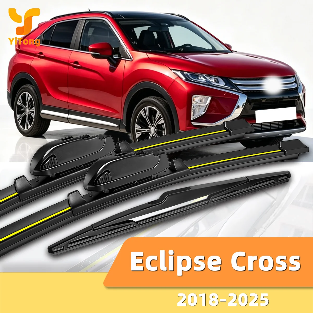 Geeignet für Mitsubishi Eclipse Cross 2018-2025 Front- und Heckscheibenwischer Langlebiges Zubehör für Autoscheiben 2020