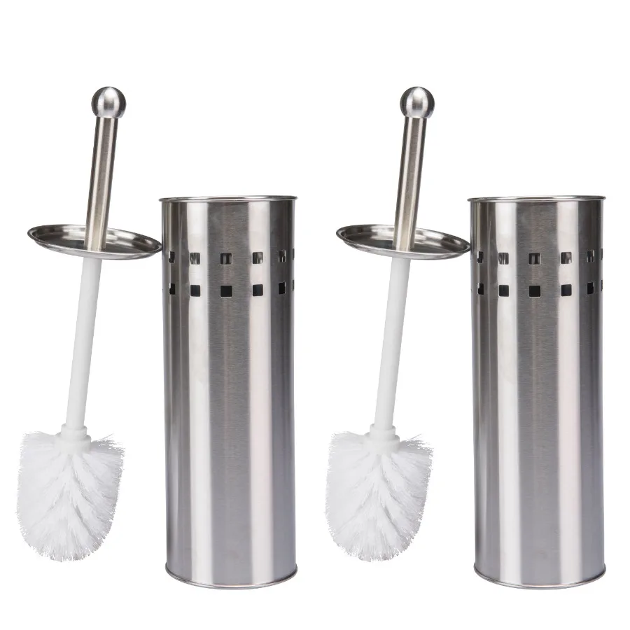 

2 Pack Toilet Brush Set with Air Vents for Improved Hygiene and Odor Control in Bathrooms