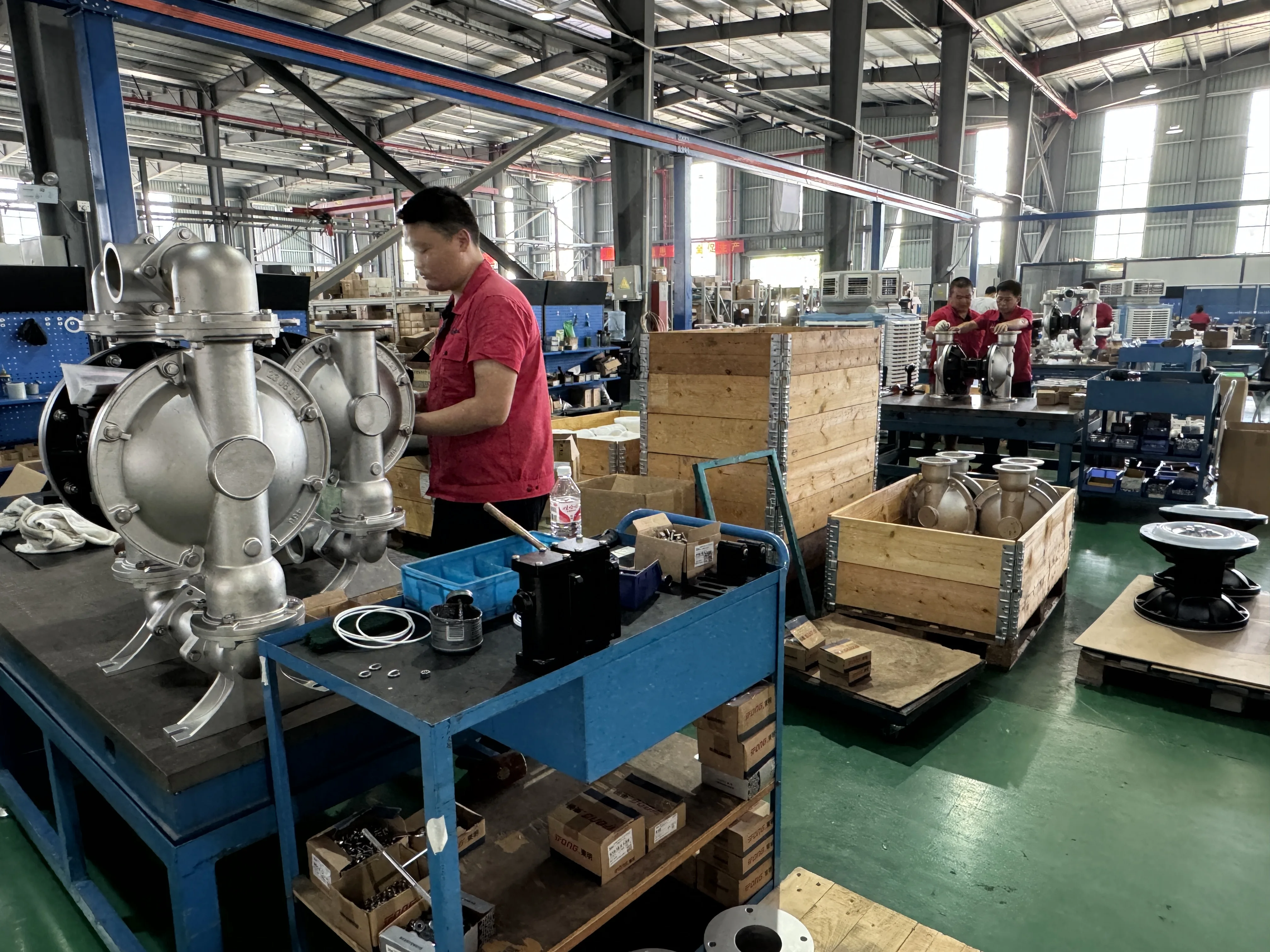 Skylink 2 PS50 Non-Metallic AODD Pump Air Operated Double Diaphragm Centrifugal Chemical Transfer Pump for Food OEM Customizable