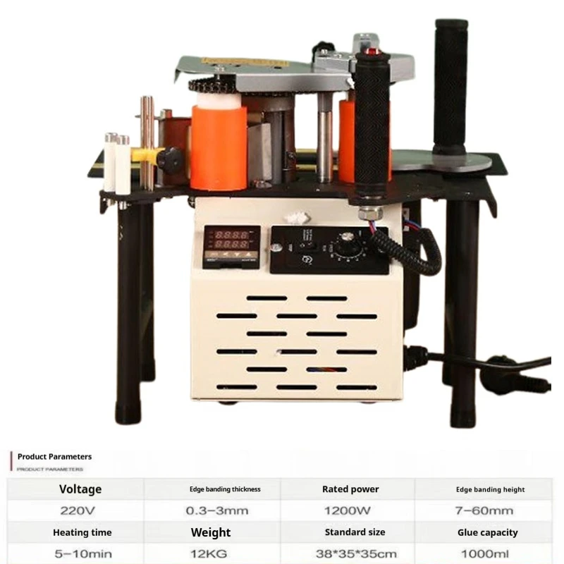 Wood Edge Banding Machine Multifunctional Edge Band Strip Double Sided Glue Tools Seal Side Machine Portable Woodworking Bander
