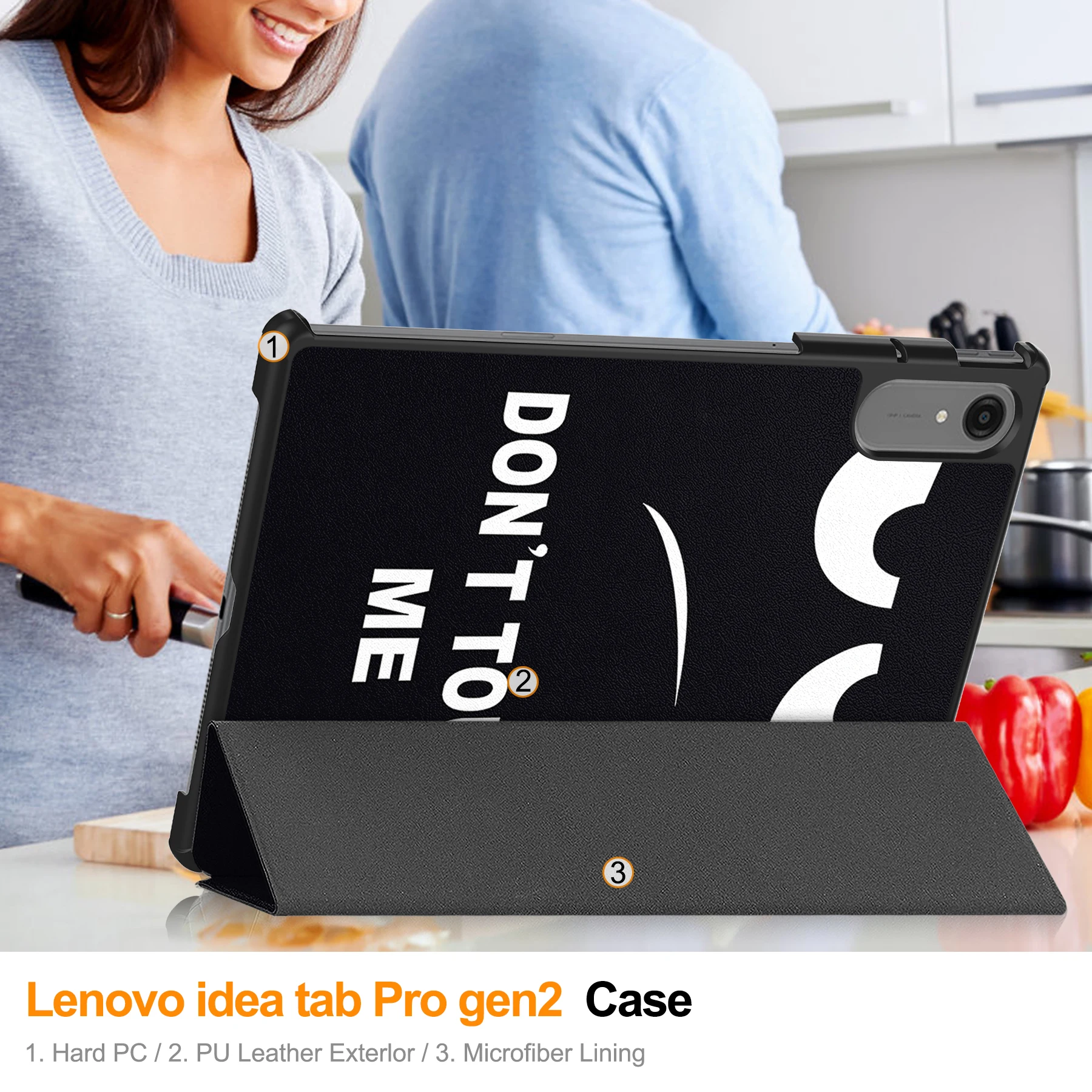 Fotografia 6: Capa de Silicone Transparente com Airbag para Lenovo Xiaoxin Pad Pro 13/GT13 2026, Capa TPU para Idea Tab Pro Gen2 TB376FC/TB378FC 13 polegadas
