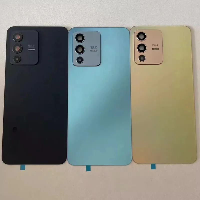 Задний корпус для VIVO S12 V2162A 6,44 дюйма, задняя крышка, ремонт, замена чехла для аккумулятора телефона с объективом камеры Задний корпус для VIVO S12 V2162A 6,44 дюйма, задняя крышка, ремонт, замена чехла для аккумулятора телефона с объективом камеры